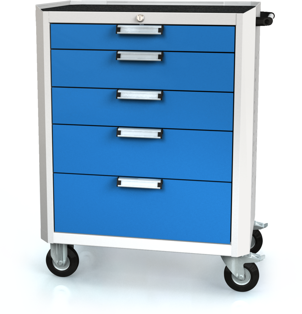 Trolley DVU 968 x 765 x 500 - basic - 5x drawers